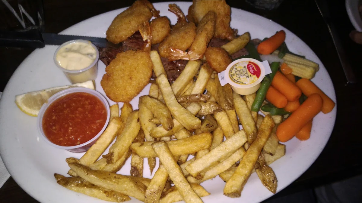 Steak with Shrimp and Scallops, Phil's Family Restaurant