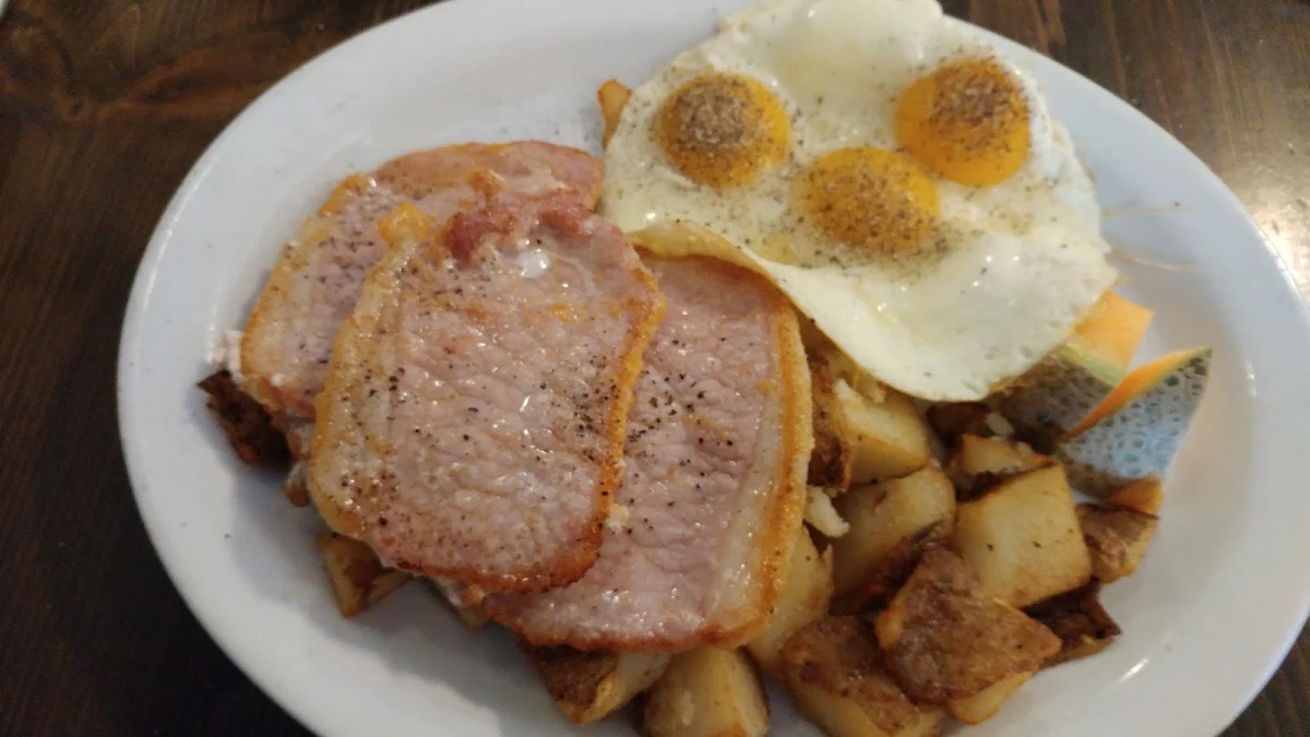 Three Eggs with Peameal Bacon, Phil's Family Restaurant