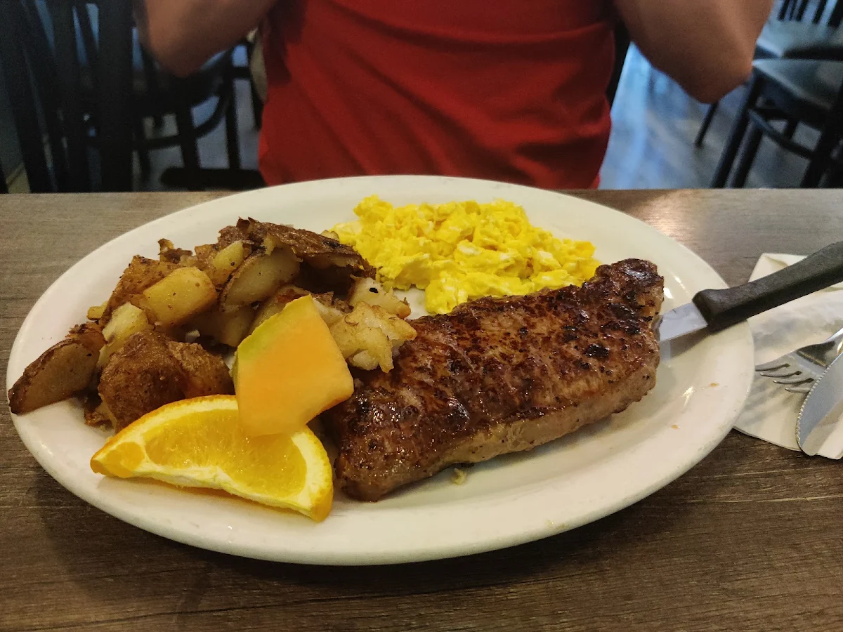 Three Eggs with Steak, Phil's Family Restaurant