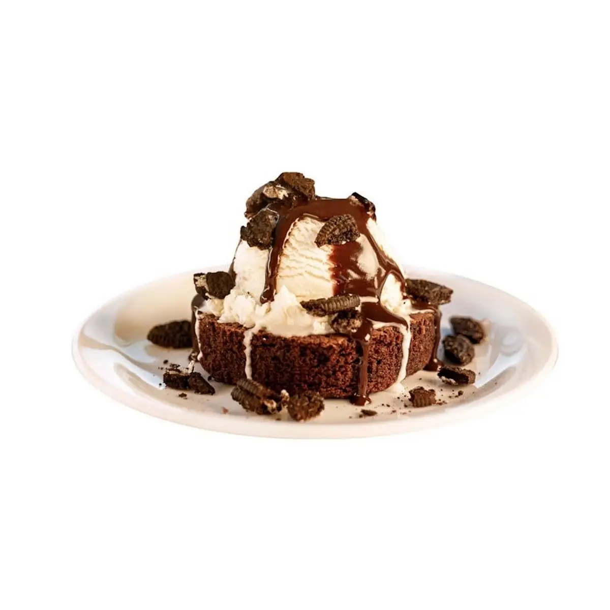 Brownie Sundae with Oreo Pieces