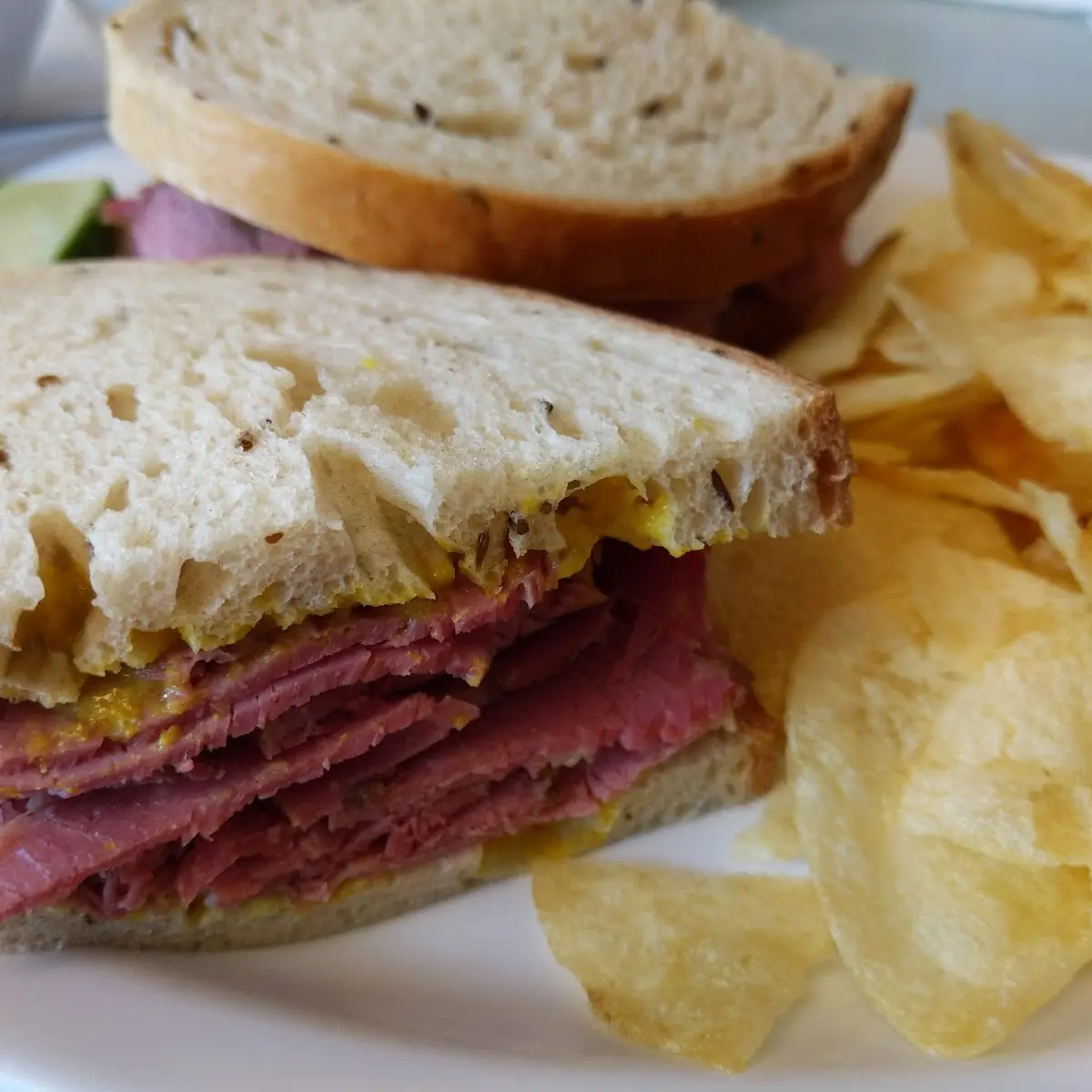 Ham & Swiss on Rye with Deli Mustard