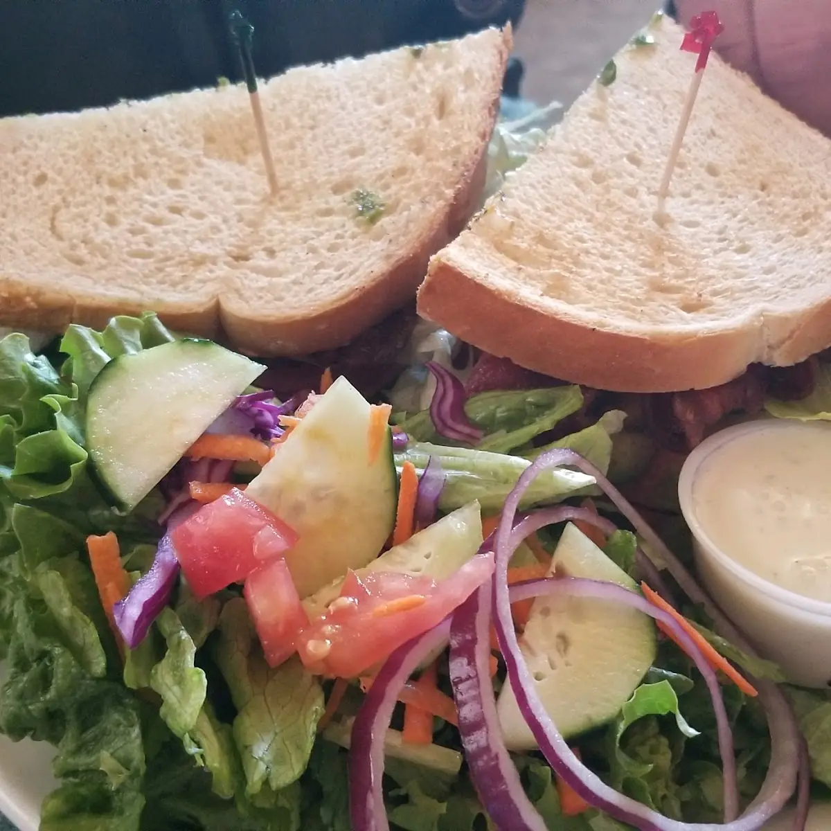 blt Club Sandwich and Salad