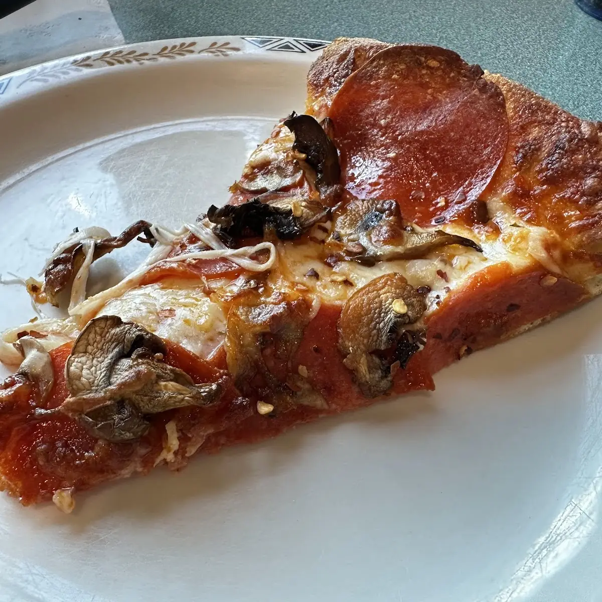 Pepperoni and Mushroom Pizza