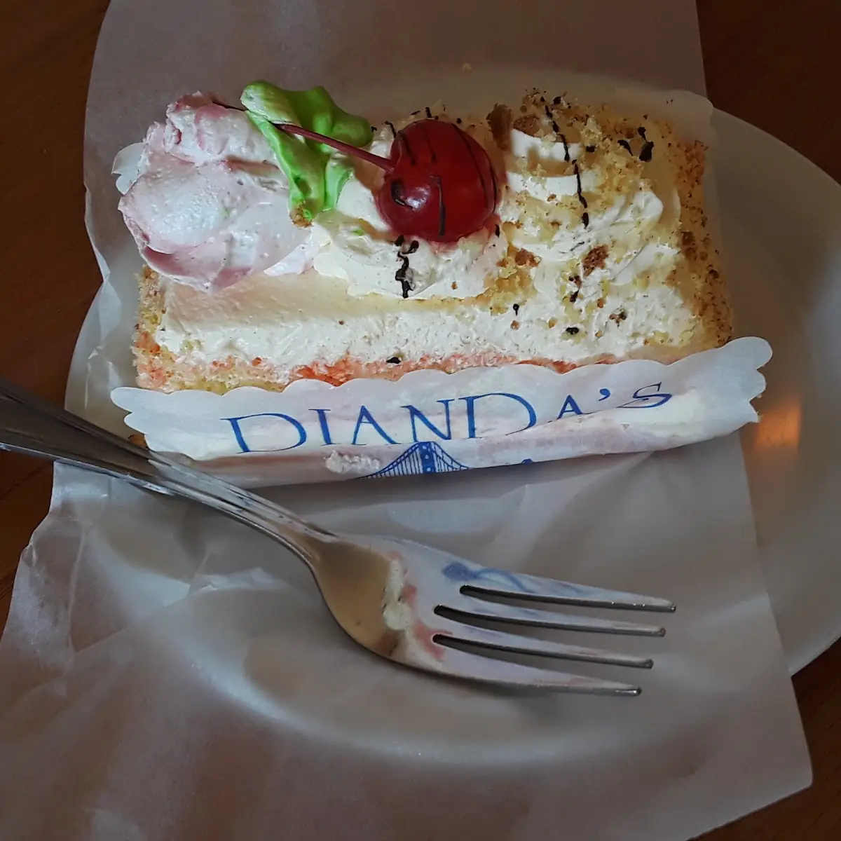 Italian Rum Cake Slice