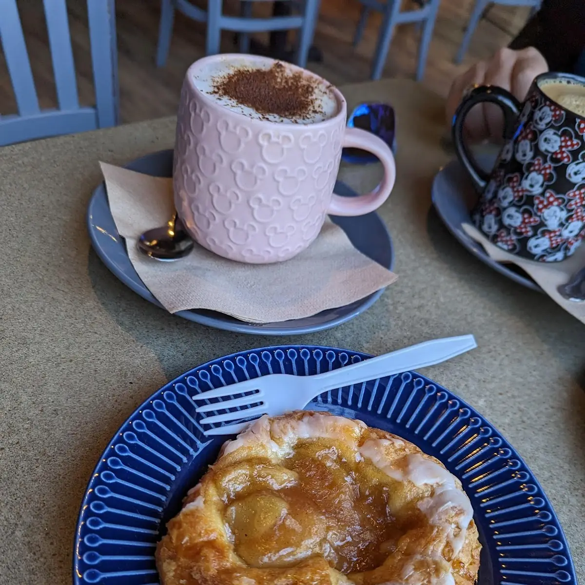 Cappuccino and Apple Danish