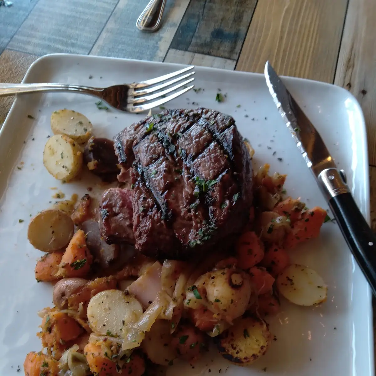 Fillet Mignon with Sweet Potato