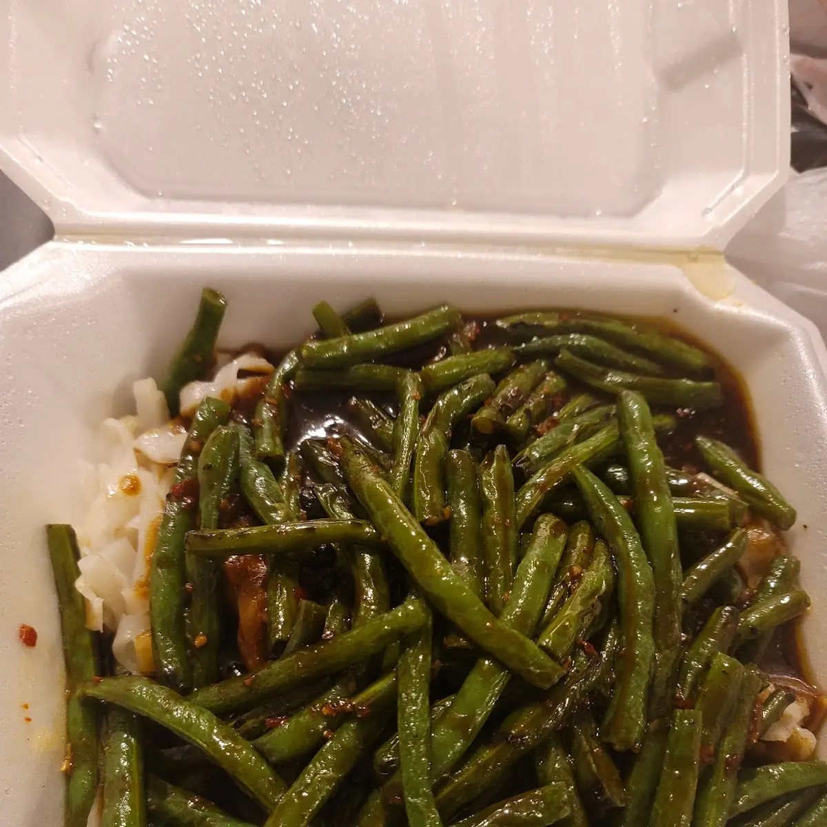 String Bean with Rice Noodles