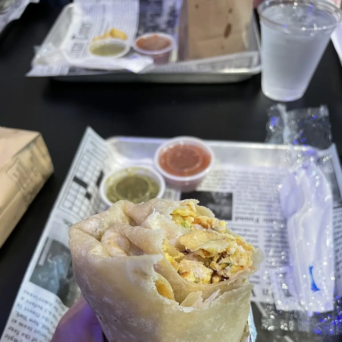 Egg Cheese Potatoes & Veggies Breakfast Burrito