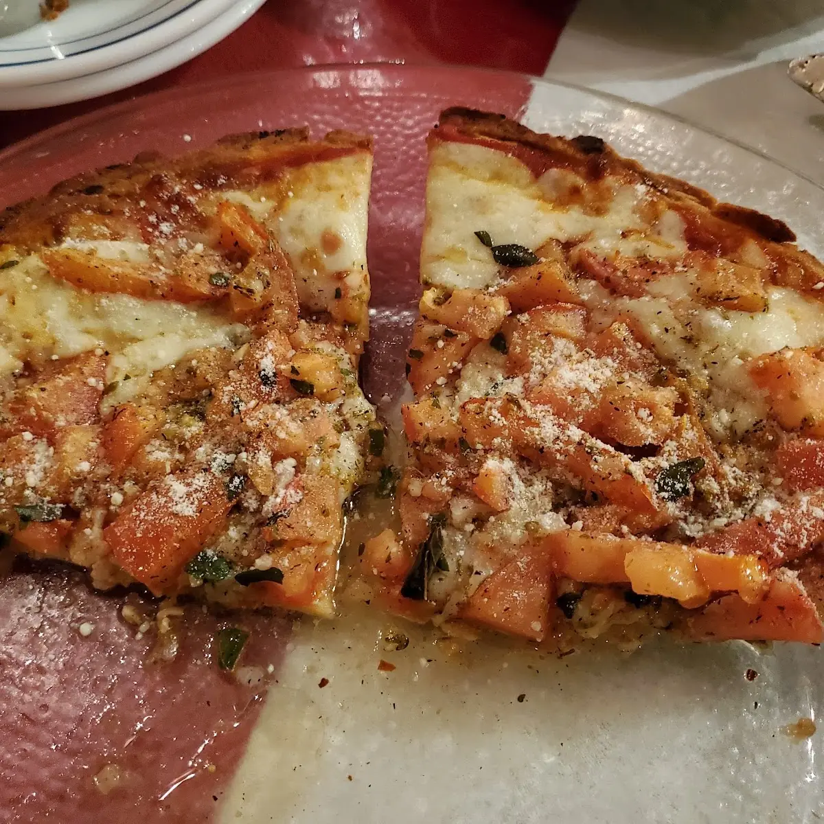 Cauliflower Pizza Margherita Style