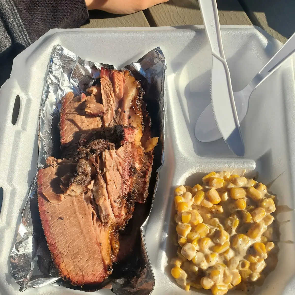 Brisket and Mexican Street Corn