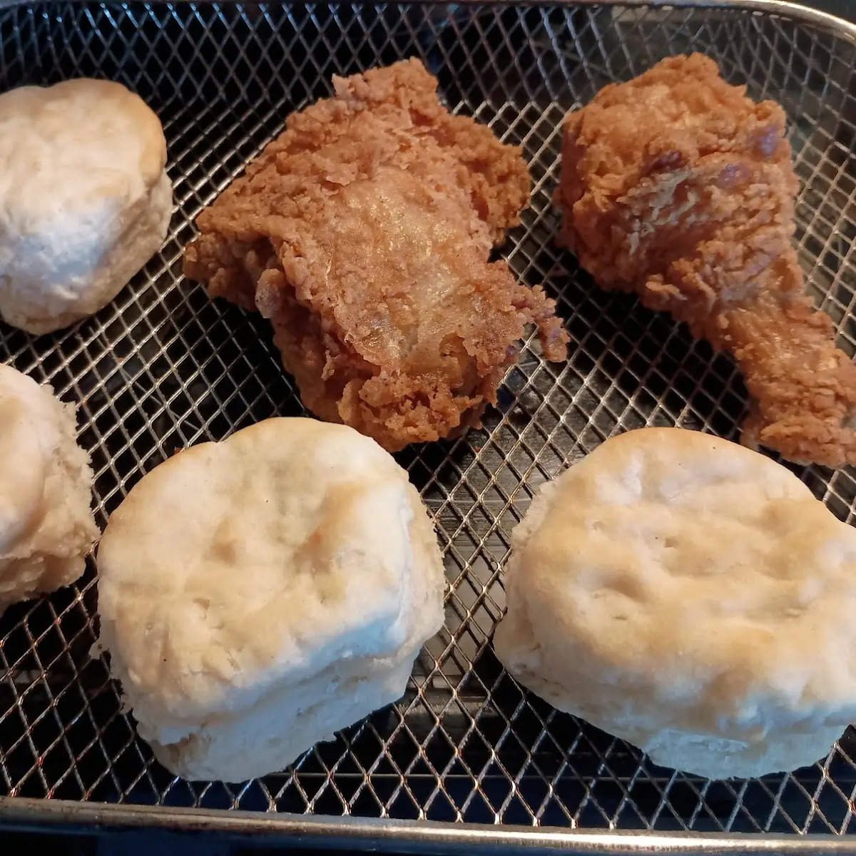 Biscuits and Crispy Chicken