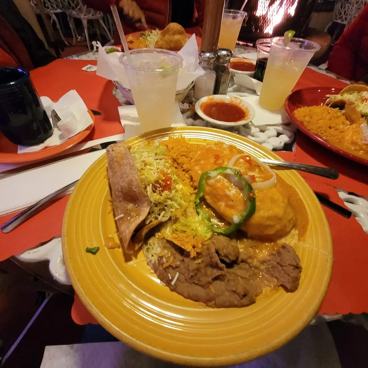 Chile Relleno Rice and Beans