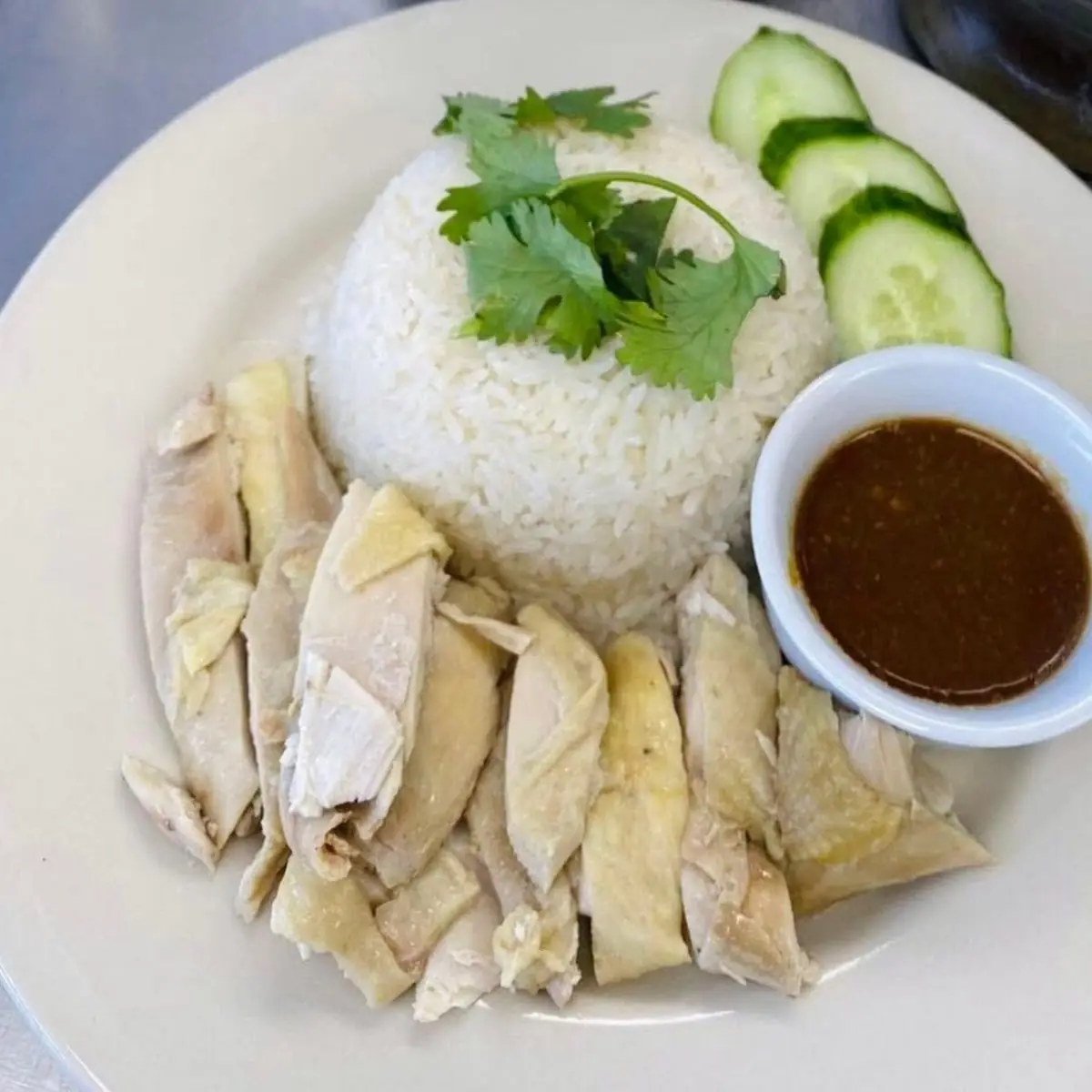 Khao Man Gai Steamed Chicken