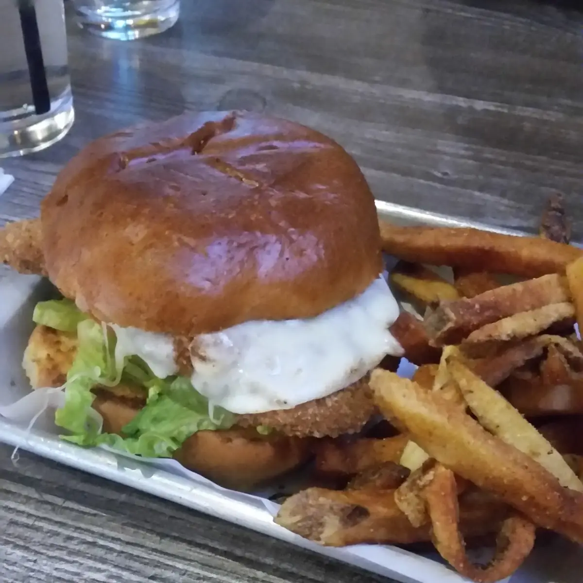 Breaded Chicken Sandwich with Provolone