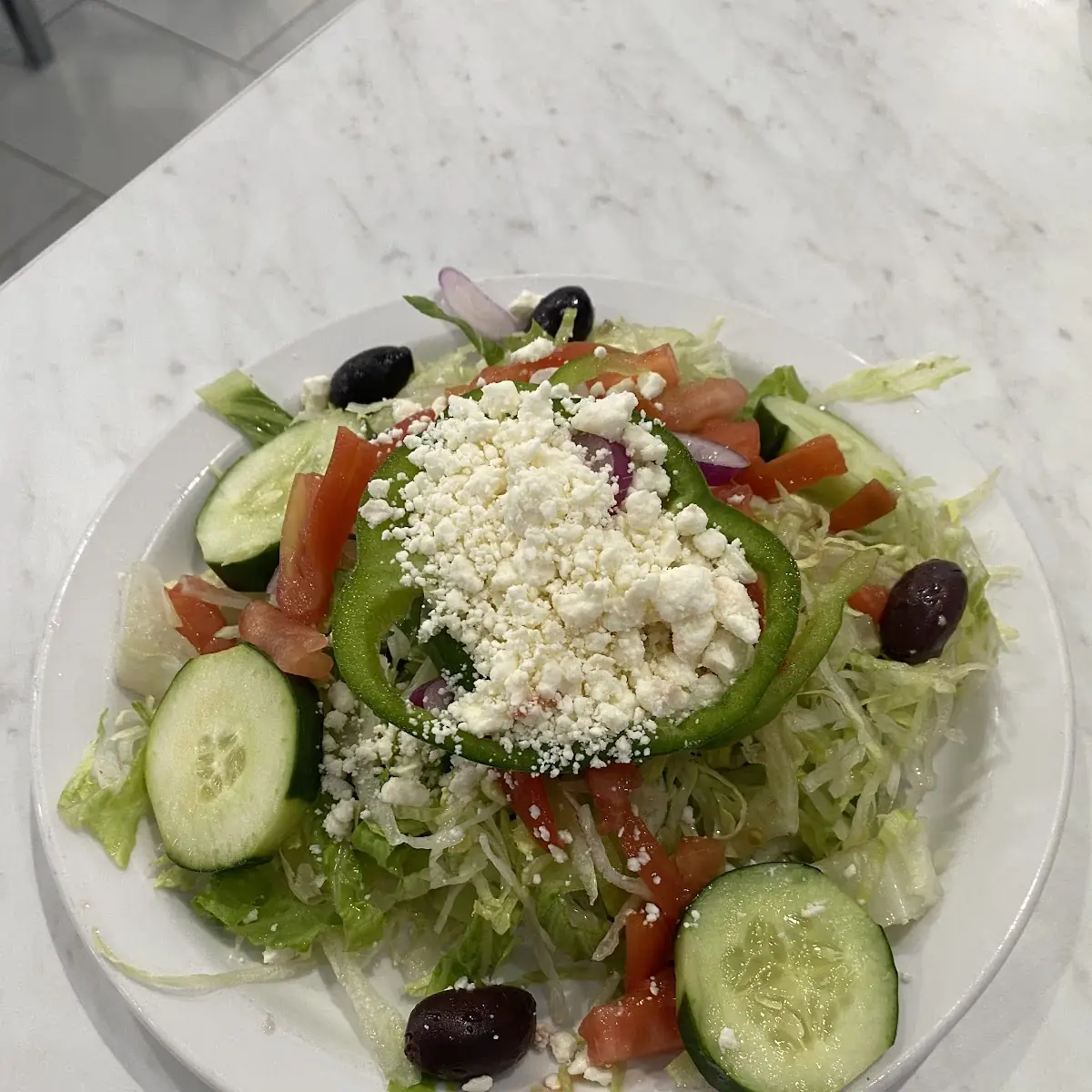 Gyro Plate with Greek Salad