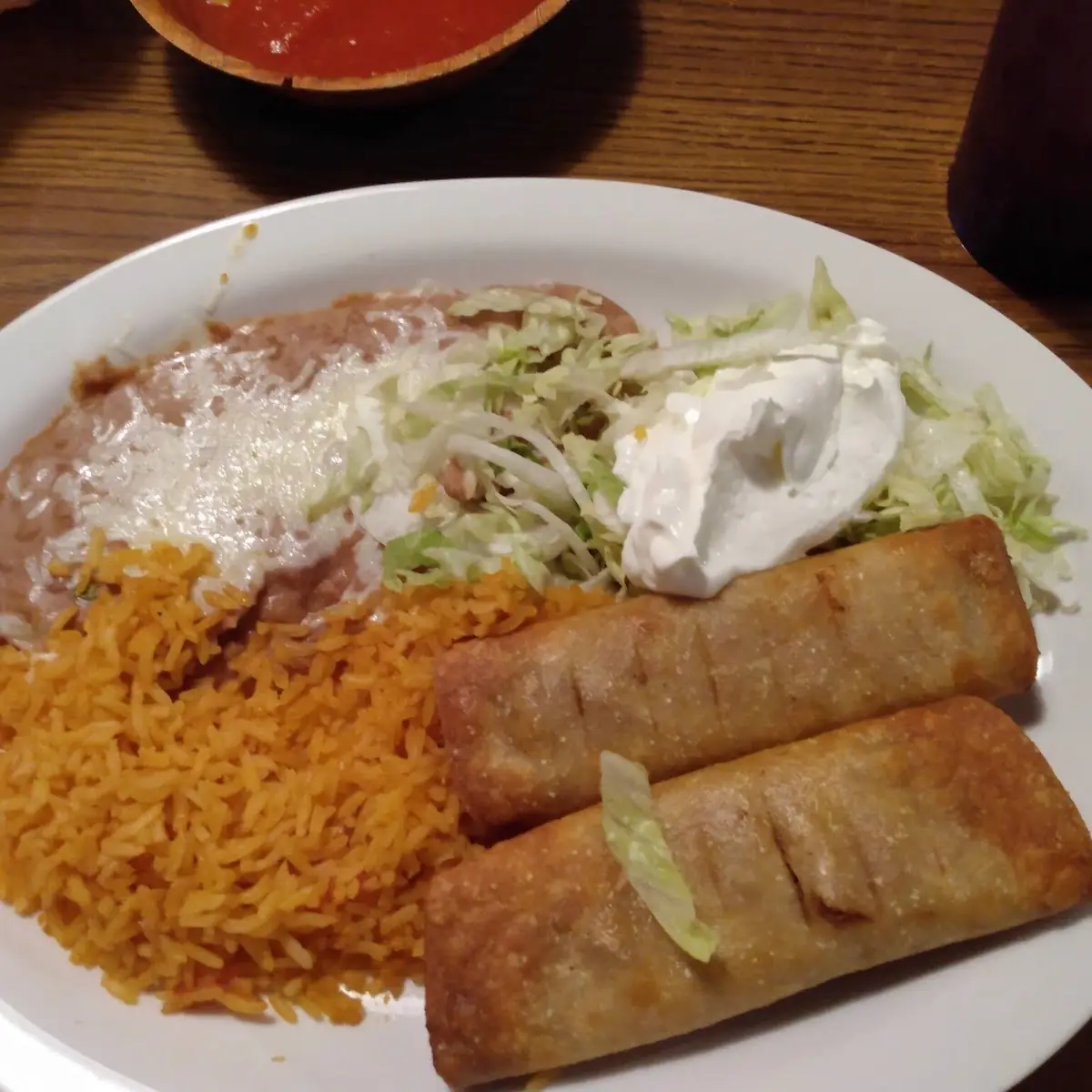 Burrito with Rice and Beans and Cheese