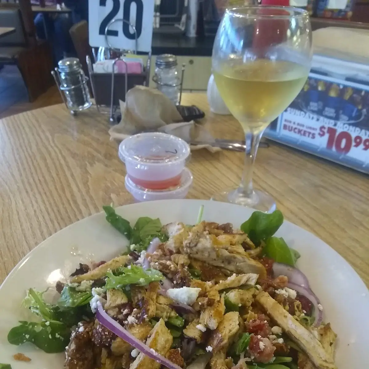 Grilled Chicken Spinach Salad