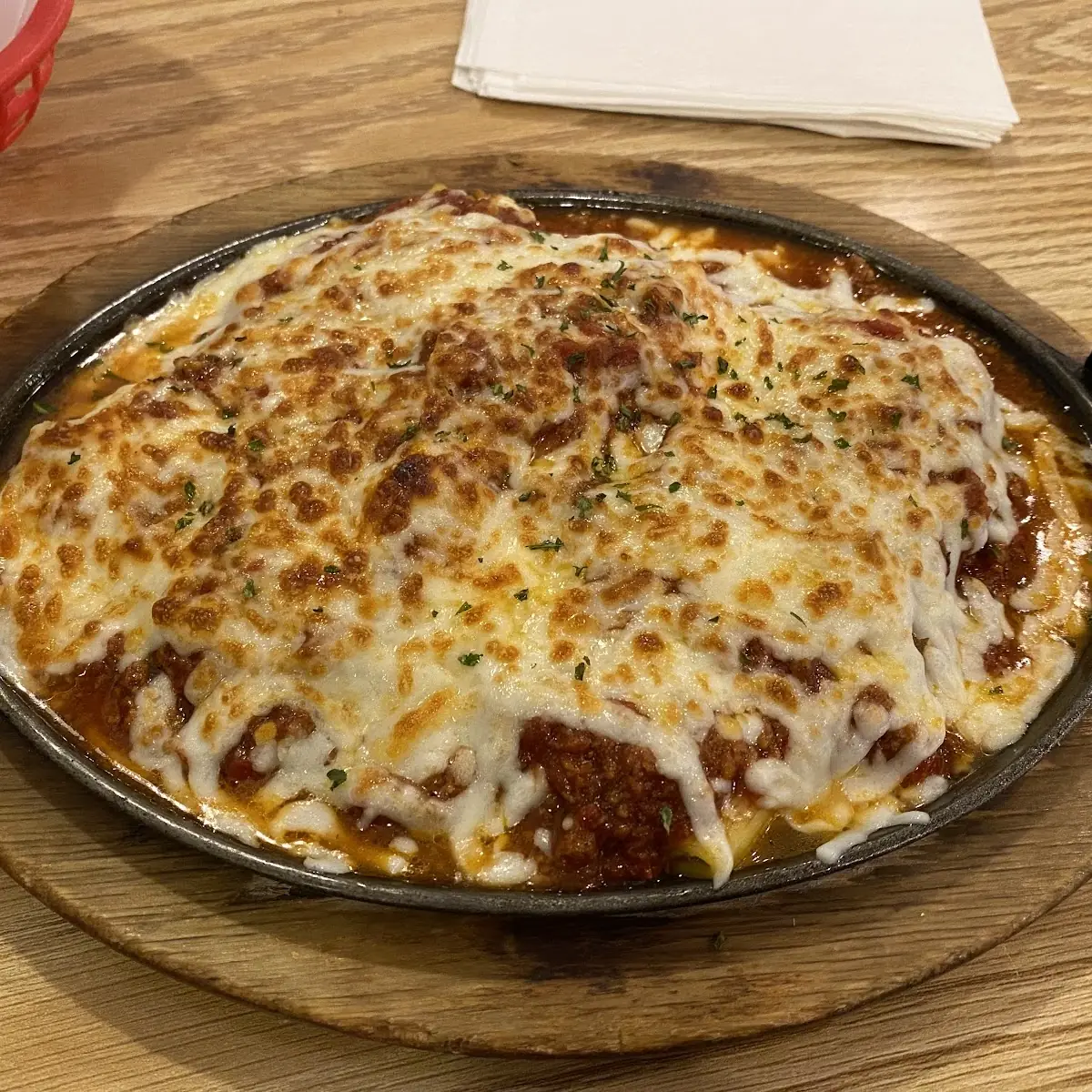 Manicotti with Meat Sauce