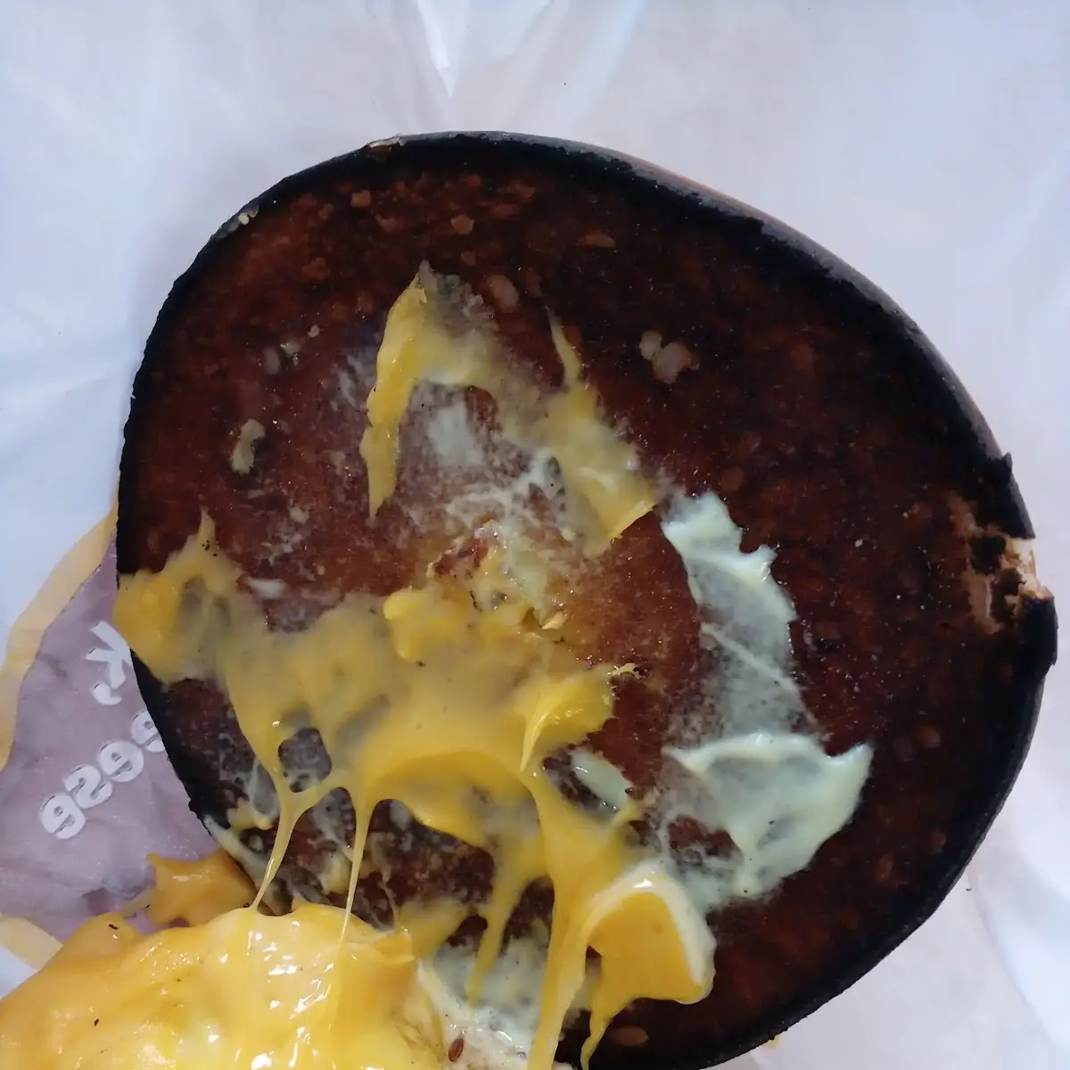 Steak Egg & Cheese Bagel Burnt
