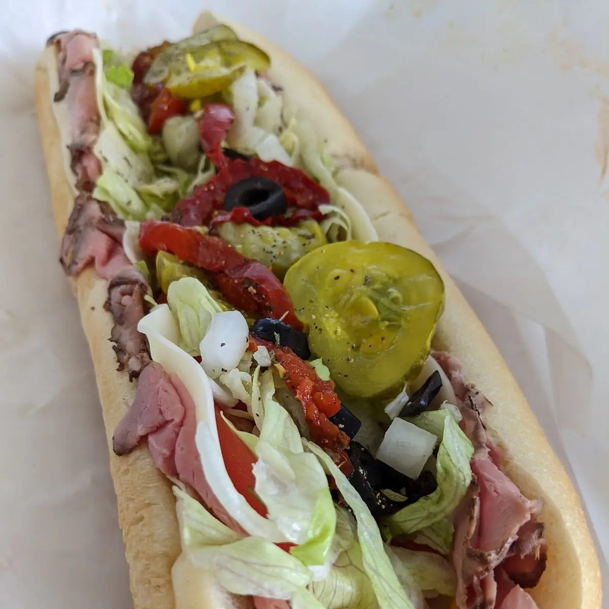 Roast Beef and Cheese Sub