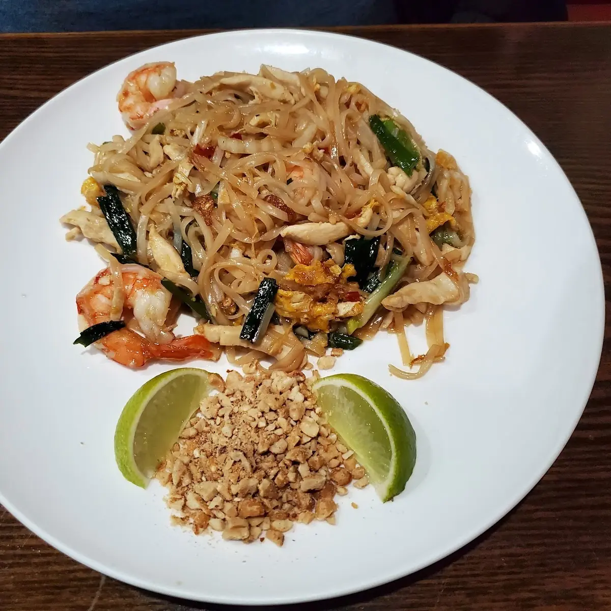 Pad Thai with Chicken and Shrimp