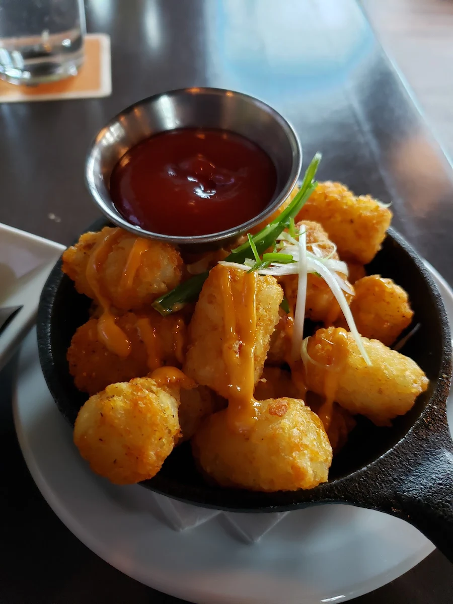 Tater Tots with Sriracha Mayo Vegetarian, Brewsters Brewing Company and Restaurant - Unity Square