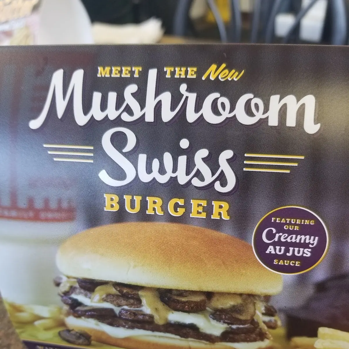 Mushroom Swiss Burger