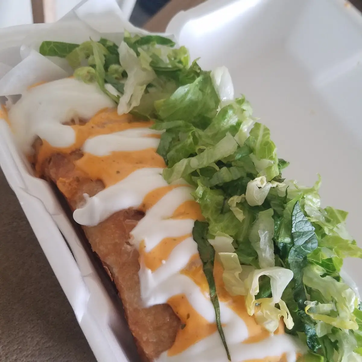 Chile Verde Chimichanga