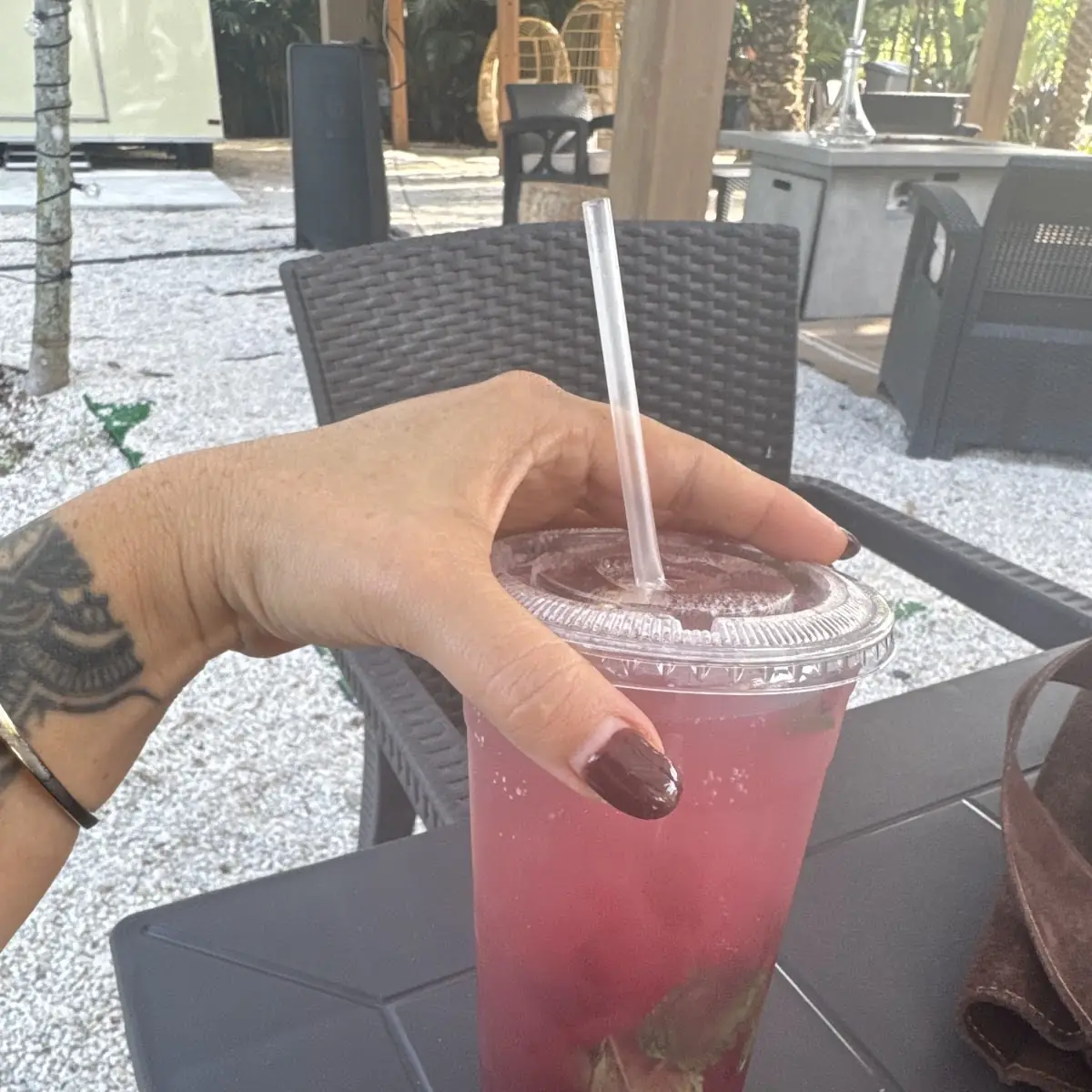Iced Hibiscus Tea Beverage
