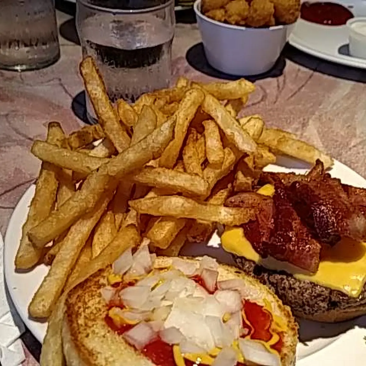 Bacon Cheeseburger with Fries