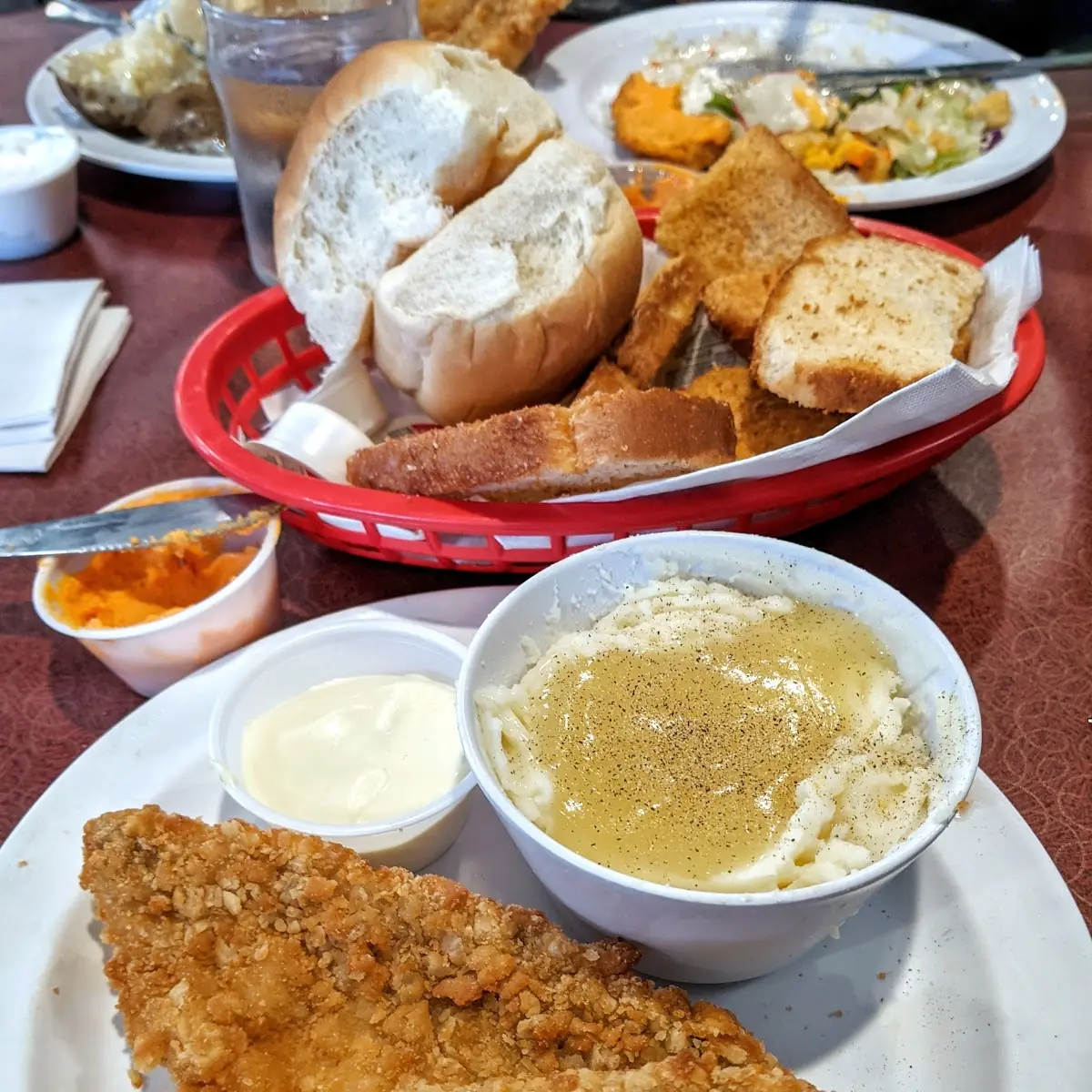 Perch Dinner with Mashed Potatoes