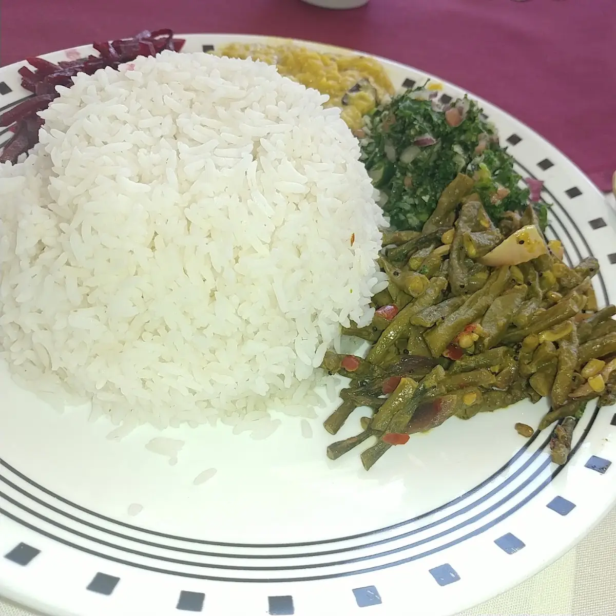 Jasmine Rice Kale Green Beans