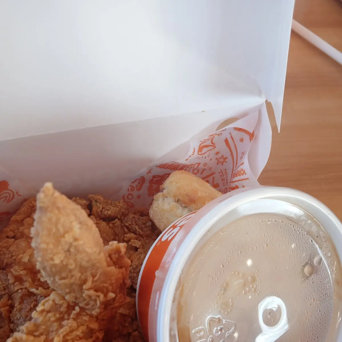Popeyes Fried Chicken and Biscuit