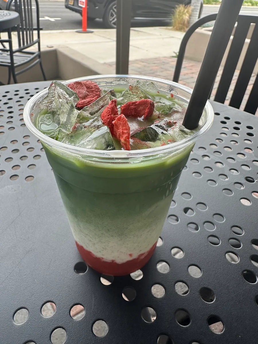 Strawberry Matcha Latte