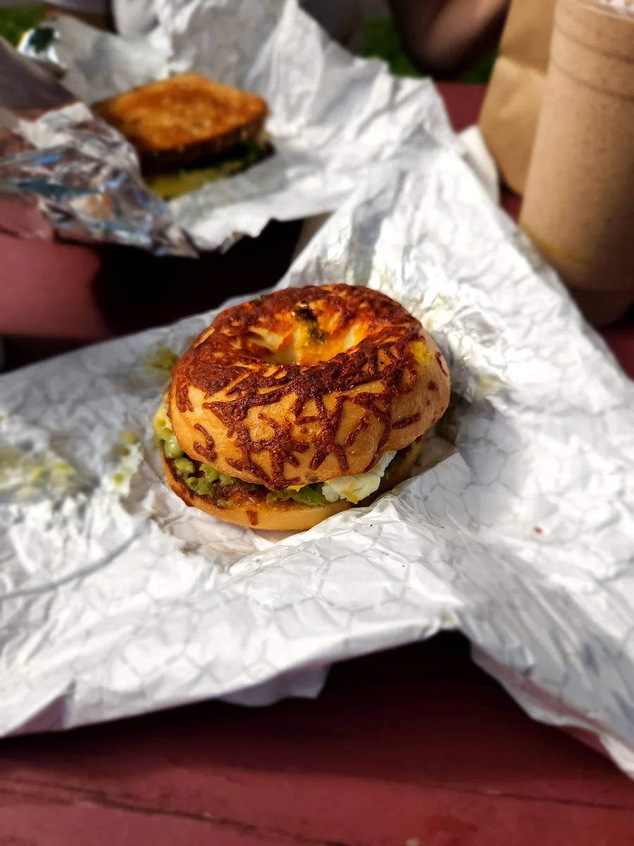 Loaded Egg and Cheese on Jalapeño Bagel