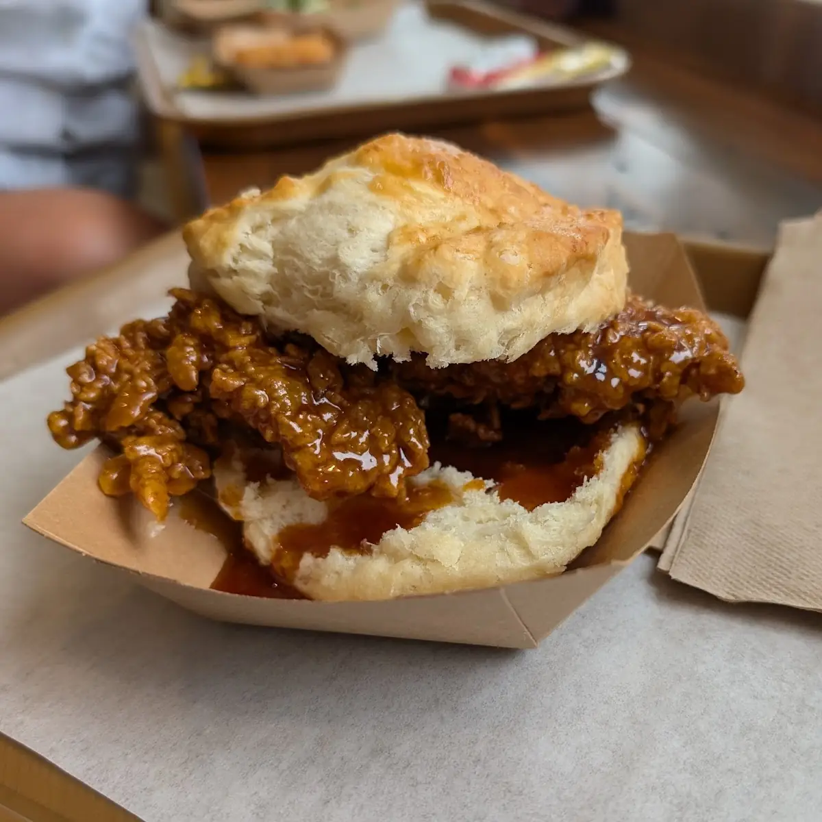 Hot Honey Chicken Biscuit