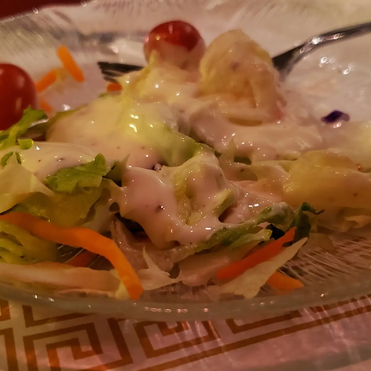 Side Salad with Ranch Dressing
