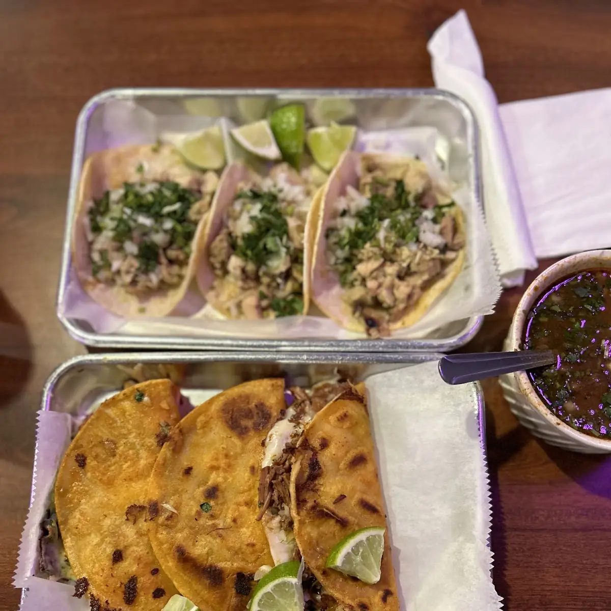 Beef and Chicken Tacos
