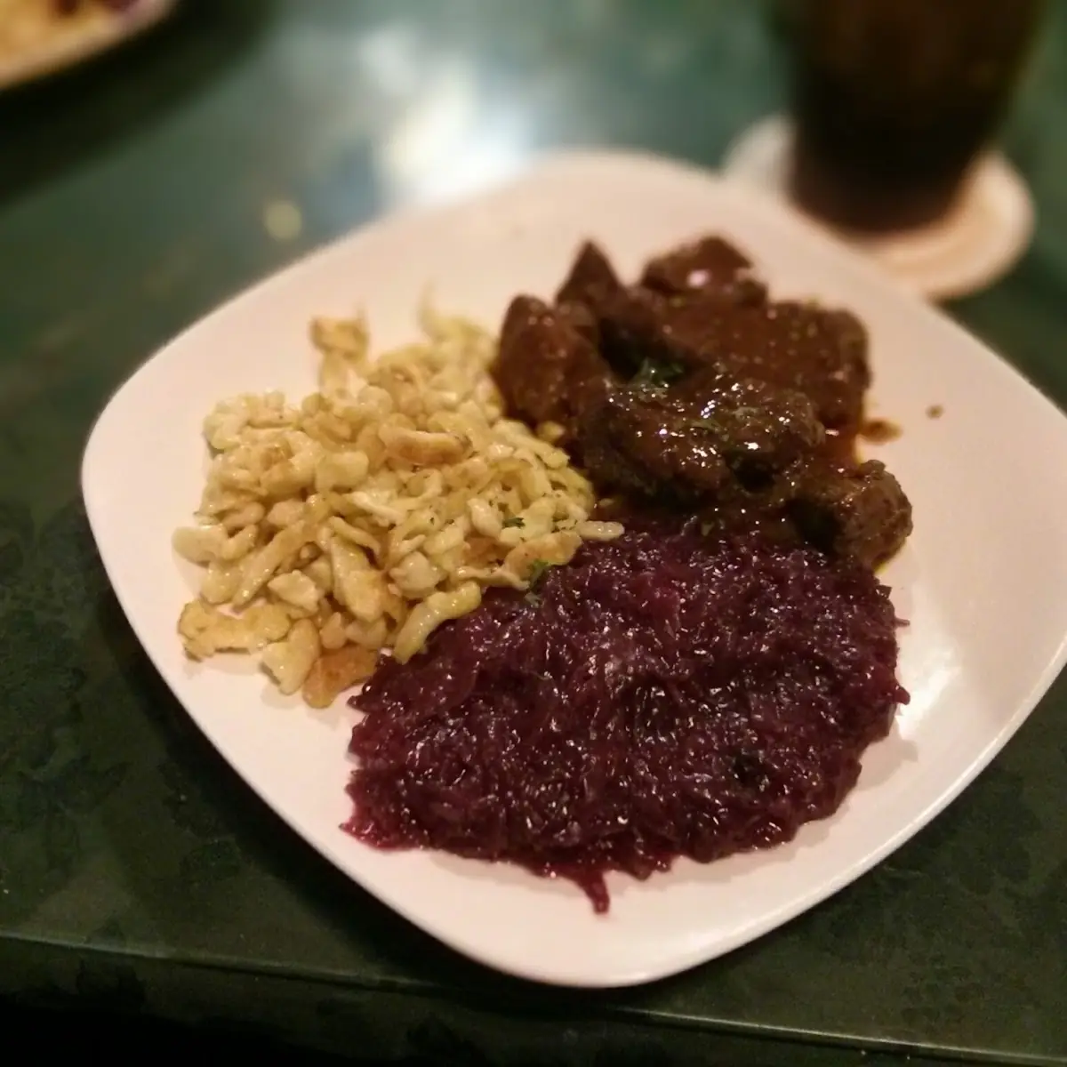 Hungarian Goulash with Red Cabbage