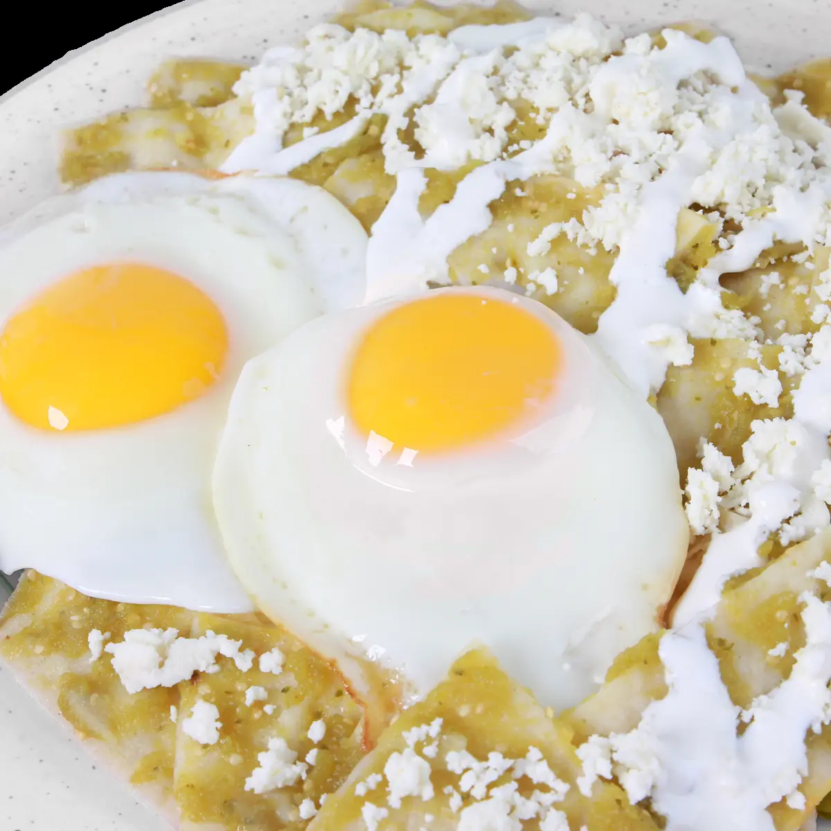 Chilaquiles Regulares Con Huevo Breakfast