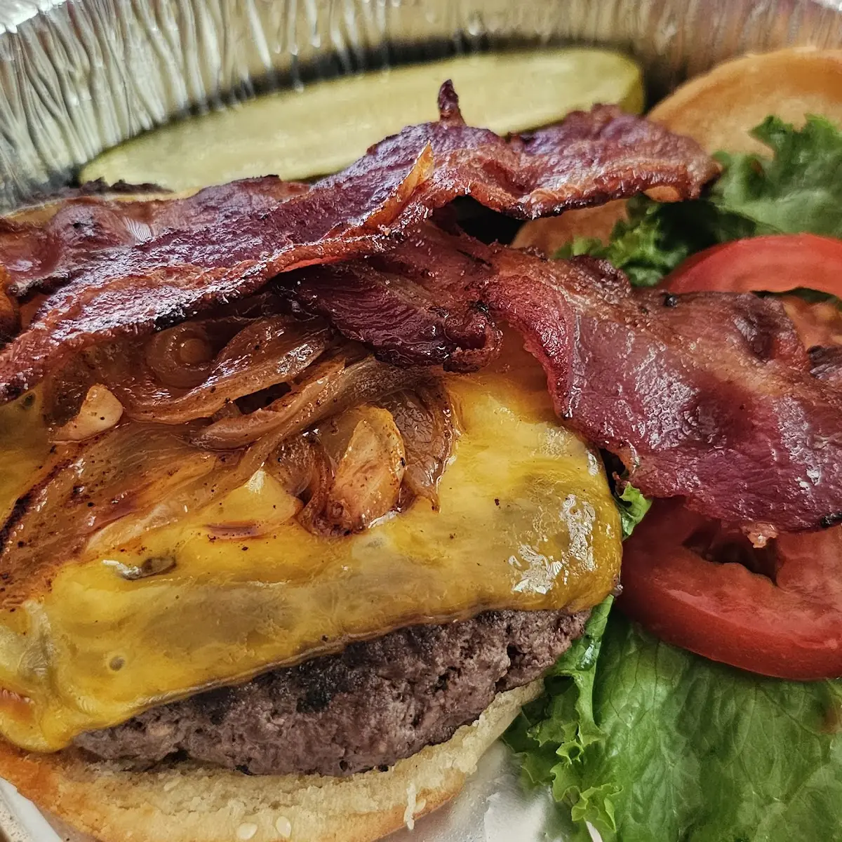 Bacon Cheeseburger & French Fries