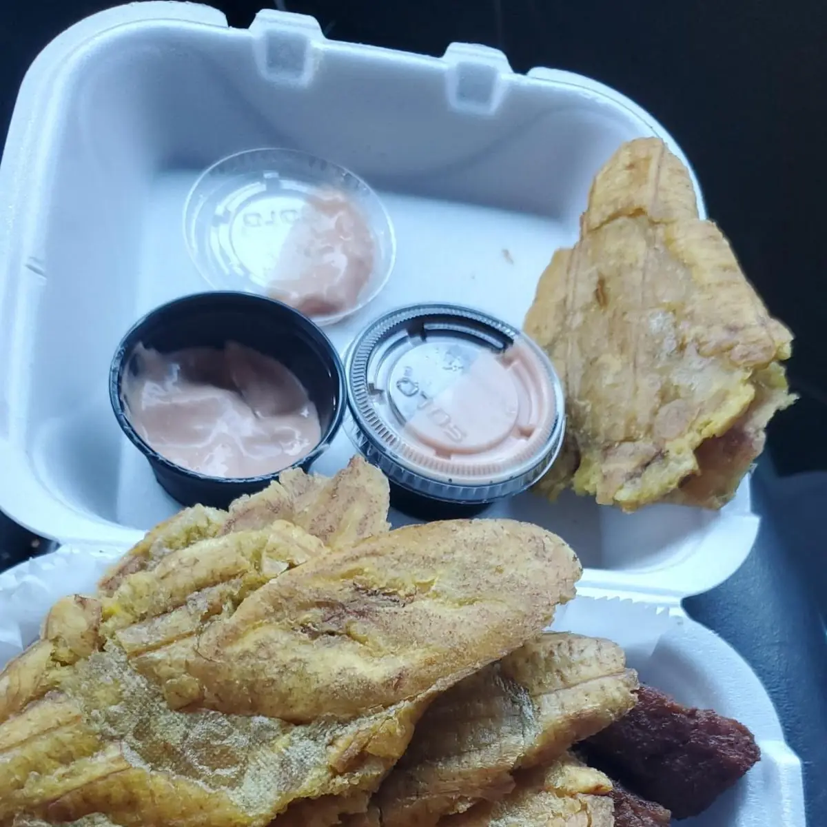 Carne Frita Tostones