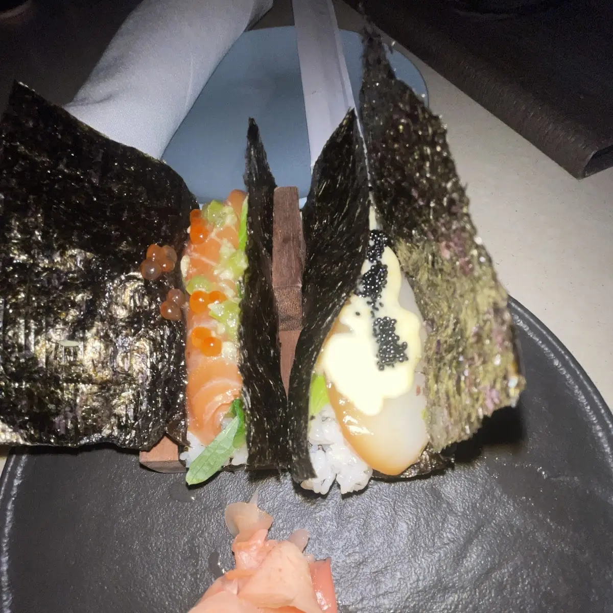 Scallop and Salmon Roll