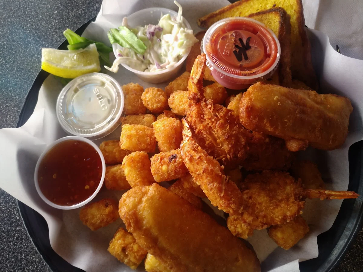 Fish Basket with Coconut Shrimp