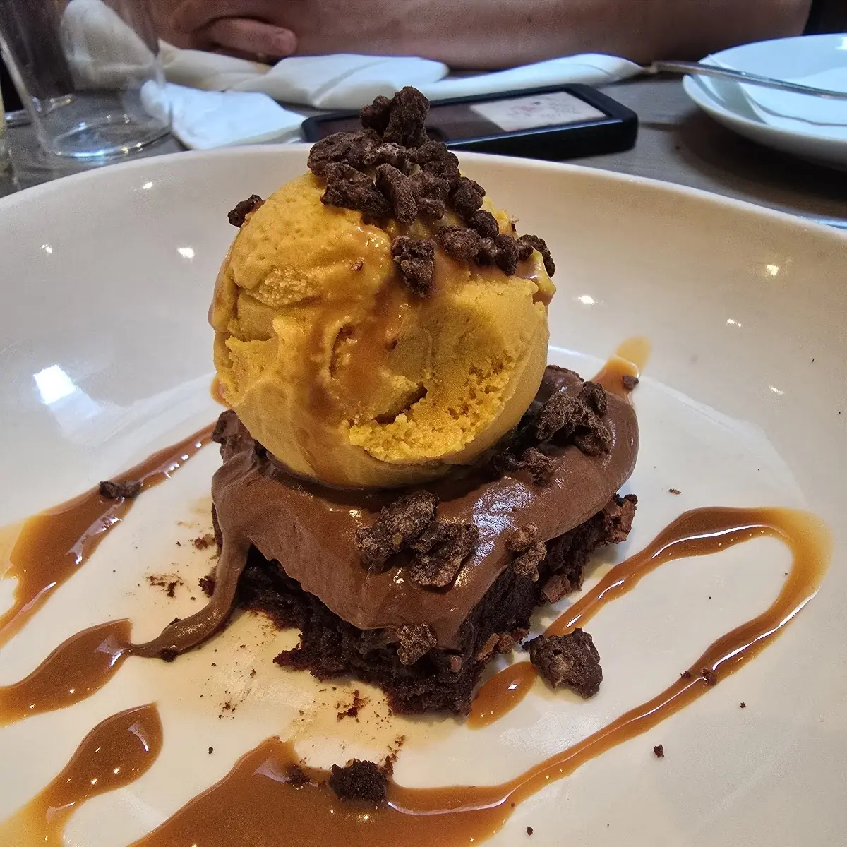Chocolate Brownie with Vanilla Ice Cream