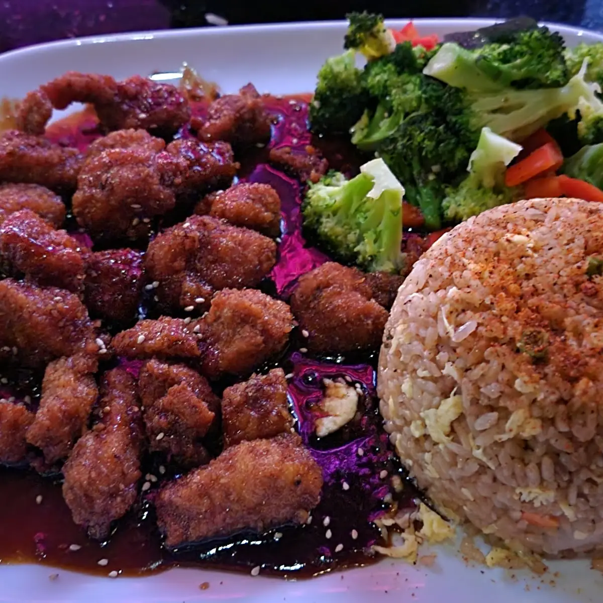 Sesame Chicken Fried Rice