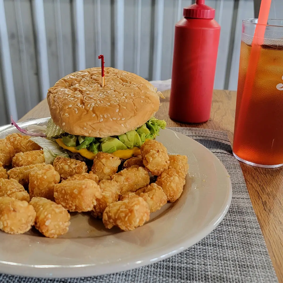 Burger and Tots