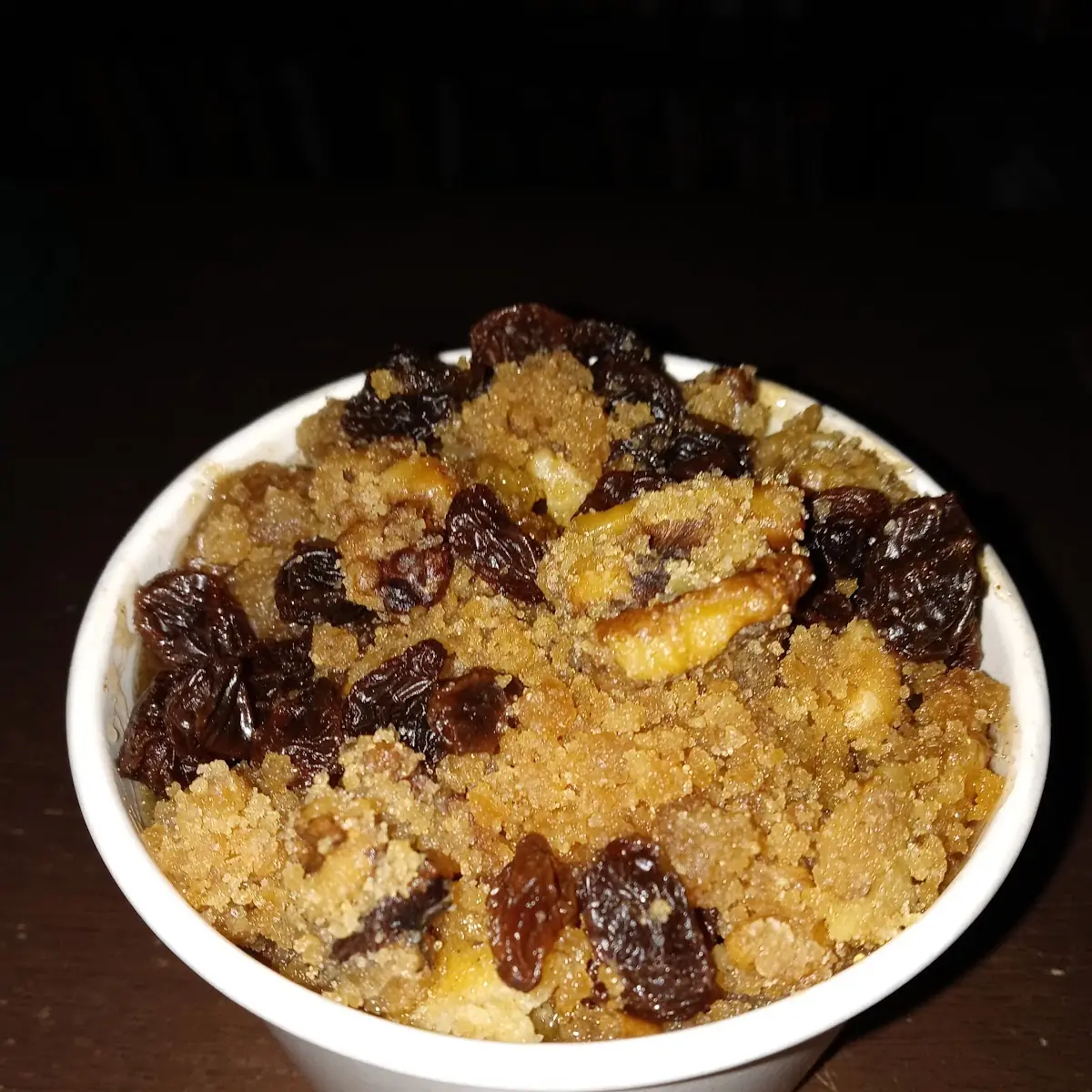 Apple Walnut Raisin Cobbler