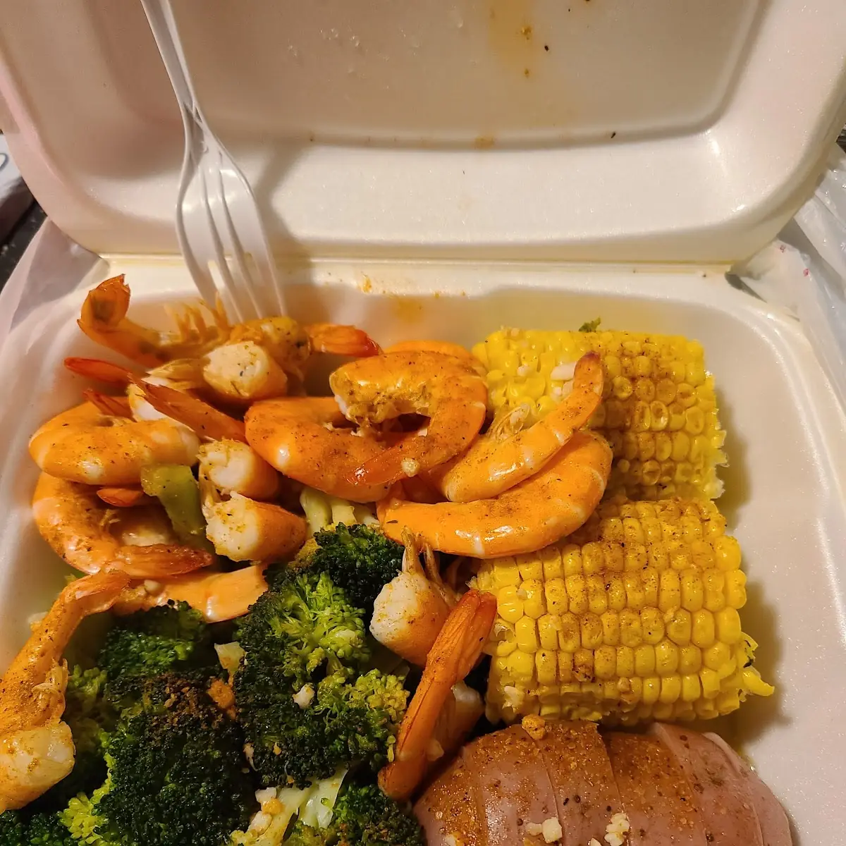 1 2 lb Steamed Shrimp Platter