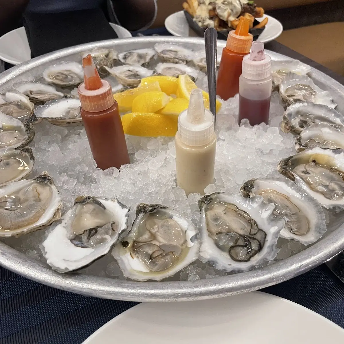 Fresh Oysters with Lemon and Sauces